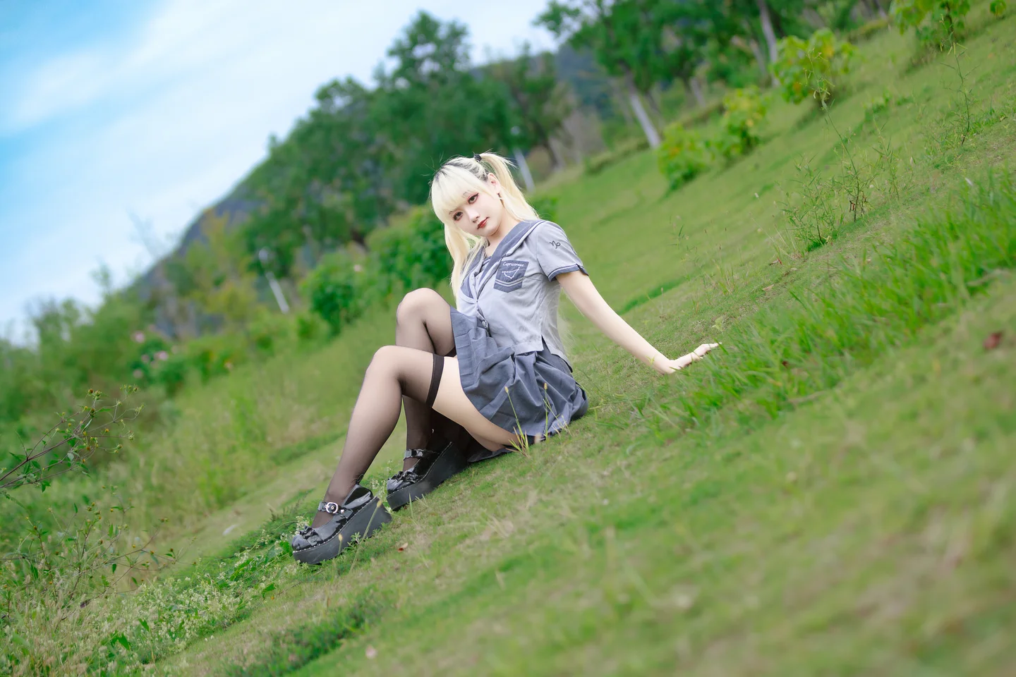 阿雪雪 - No.024 湿地JK [78P-1.77GB] tg@simisebaisi 【丝足阁】011.webp